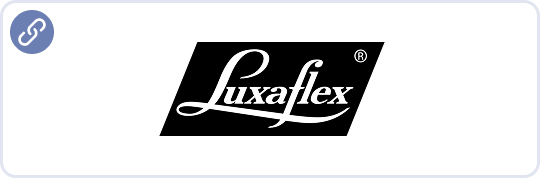 Luxaflex logo badge