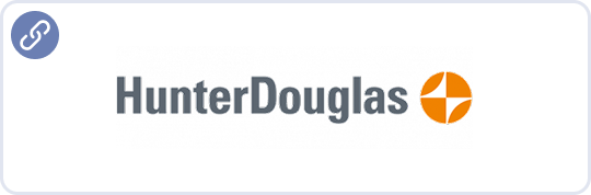 hunter douglas logo badge