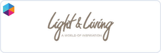 light living logo badge